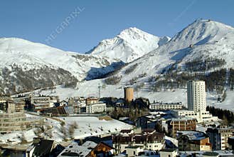 View of Sestriere - Turin - Italy