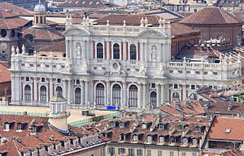 Italian Palazzo Carignano in Turin, Aosta Valley