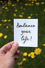 Balance your life