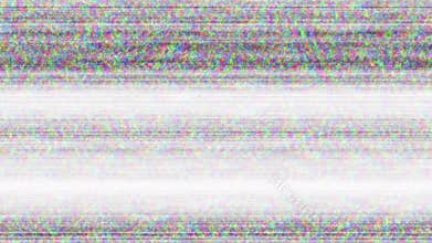 Glitch Screen Noise Texture loop. No Signal Display. Bad Tv Lines