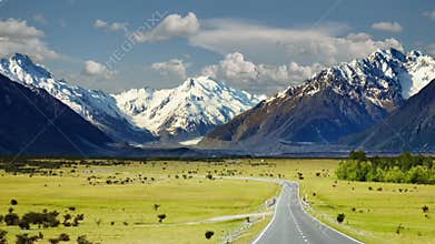 new zealand landscape view