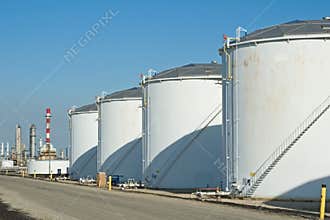 Oil Refinery Tanks