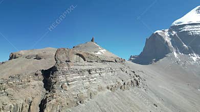 Mountain Kailash in Tibet, a sacred place in four religions: Bon, Buddhism, Hinduism, Jainism