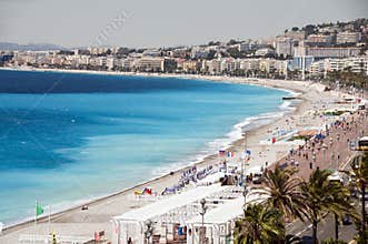 The French Riviera Nice France beach