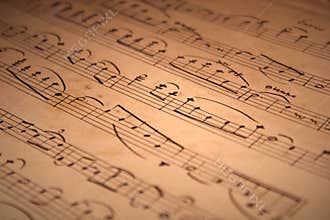 Handwritten musical notation