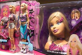 Barbie doll in toy store