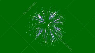 fireworks animeted green screen video, 4k Ultra High Definition