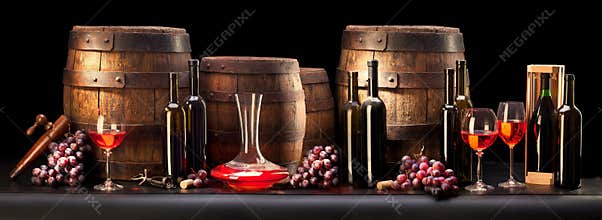 composition with red wine