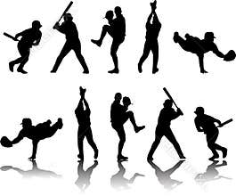 Baseball Silhouettes