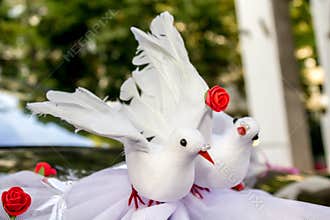 Wedding car decoration