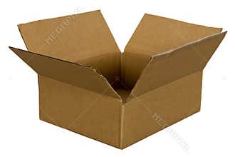 Cardboard Box For Freight and Shipping Isolated