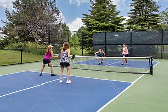 Doubles Game of Pickleball