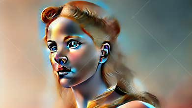 Aphrodite. Greek Mythology Depiction. Generative AI.