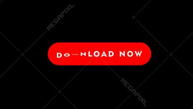 Download Now Red Button Animation Element on Black Background