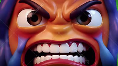 Angry Cartoon Character