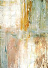 Teal and Green Abstract Art Painting