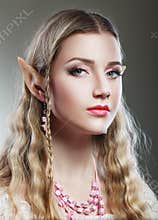 Girl elf princess magical