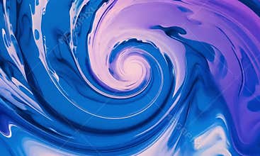 Abstract swirling blue and purple colors loop background.