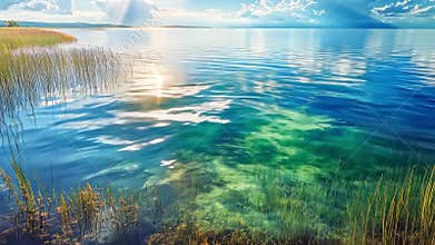 Clear Lake Water Under Sunlight