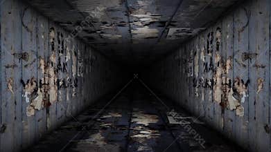 Metal Corridor Loop Video