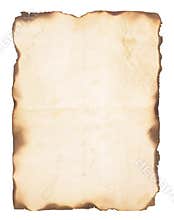 Old Paper With Burned Edges