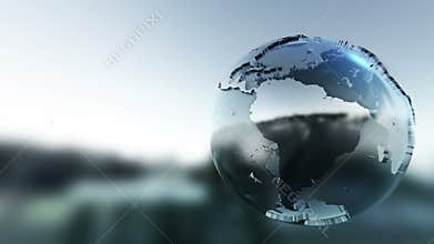 Spinning World Globe
