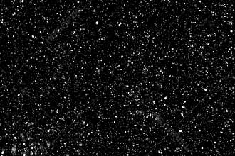 Real falling Snow on Black