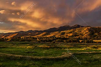 Low Light Sunset, Bozeman Montana USA