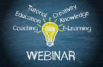 Learning Webinar Words on Blackboard