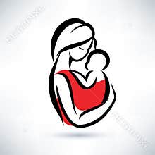 Mom and baby symbol