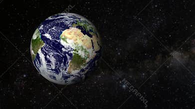 Animated one revolution of planet Earth