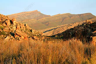 The Stadsaal Caves landscape in the Cederberg, South Africa