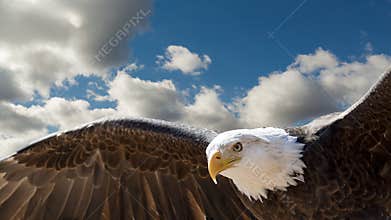 Flying eagle
