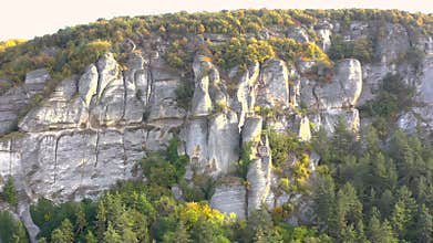 Amazing cliffs in National Historical and Archaeological Reserve Madara