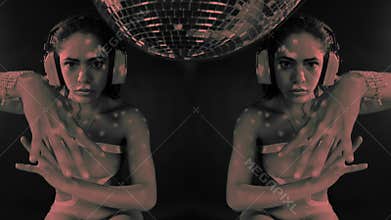 Pretty woman dancing