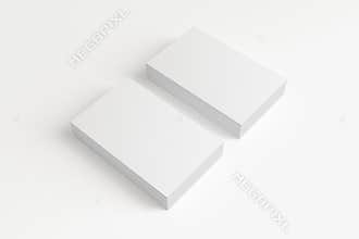 Blank Business Cards on white