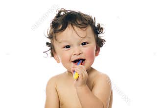 Clean teeth.
