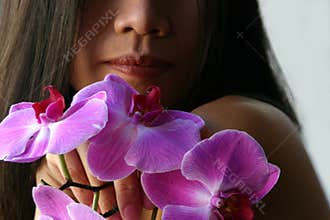 Holding orchids