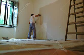 Man painting