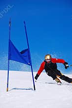 Slalom Ski racer
