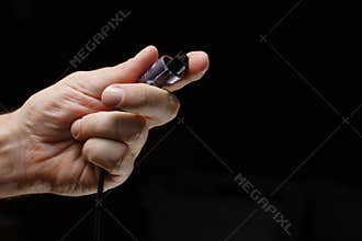 Hand with game controller