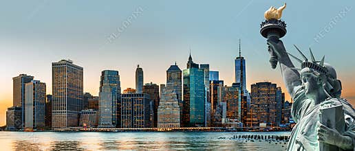 New York City skyline panorama