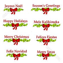 Christmas Greeting Logos or Banners