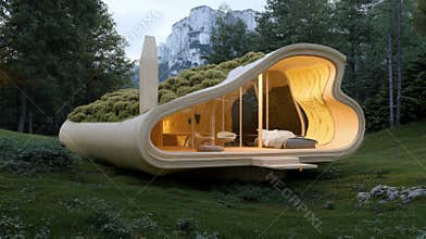 Innovative Eco Friendly Architecture Showcases Sustainable Design in a Serene Natural Setting for the Future of Smart