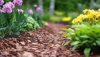 Using Pine Bark Pieces For Mulching Garden Beds