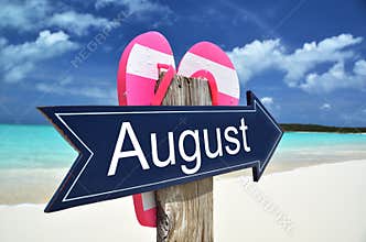 AUGUST sign