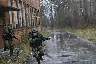 soldiers attack