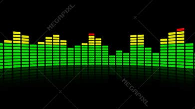 3d audio level equalizer reflection