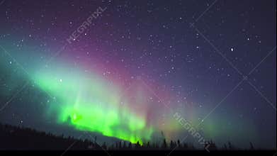 Time lapse of Northern lights