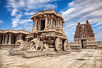 Stone chariot in Hampi
